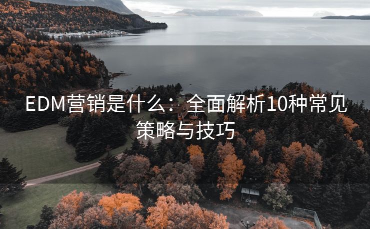 EDM营销是什么：全面解析10种常见策略与技巧