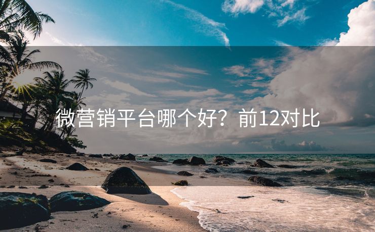 微营销平台哪个好？前12对比