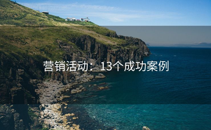 营销活动：13个成功案例