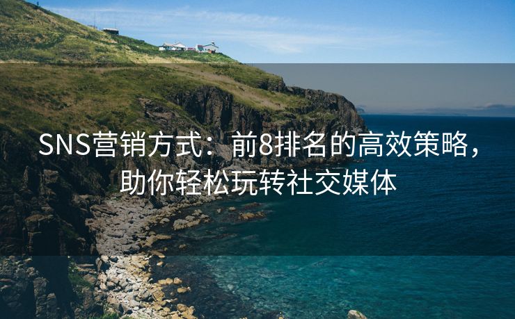 SNS营销方式：前8排名的高效策略，助你轻松玩转社交媒体