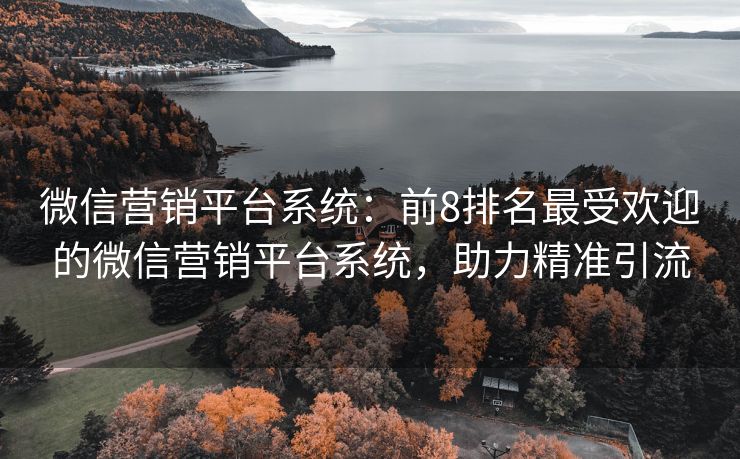 微信营销平台系统：前8排名最受欢迎的微信营销平台系统，助力精准引流