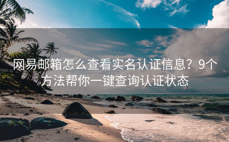 网易邮箱怎么查看实名认证信息？9个方法帮你一键查询认证状态